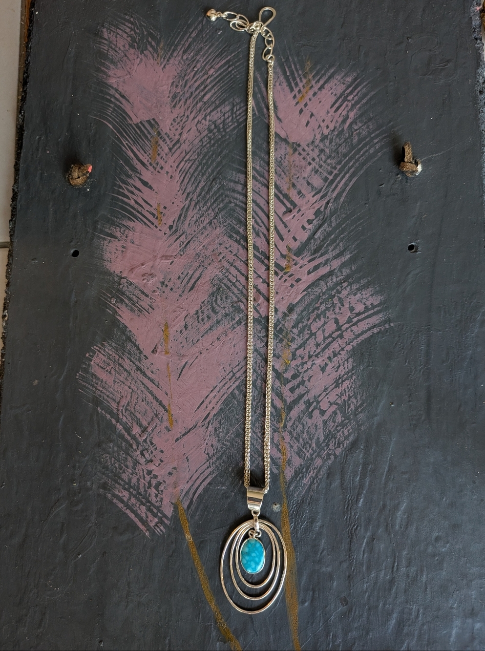 Desert Rose Trading Company Sterling And Turquoise Necklace